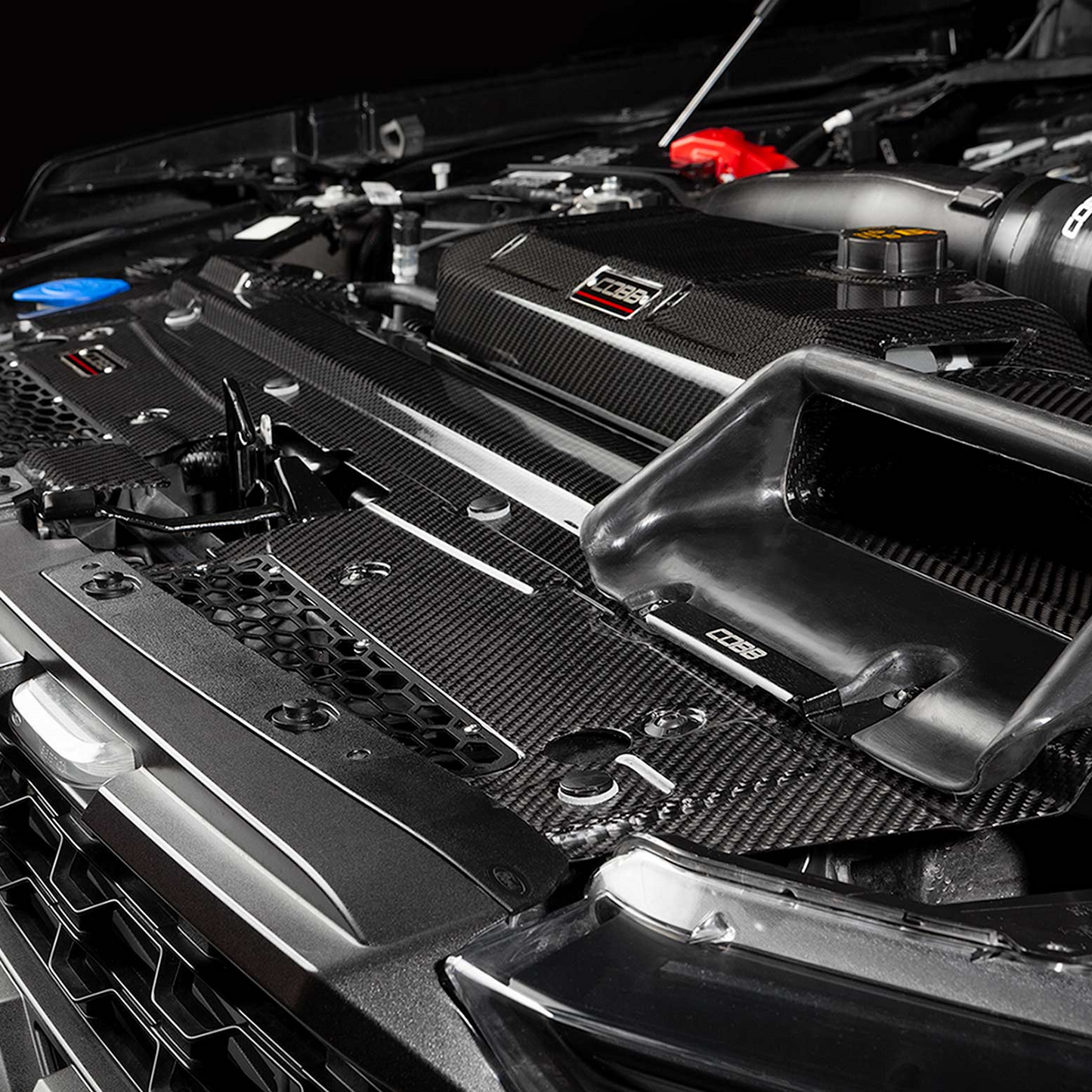 COBB Redline Carbon Fiber Radiator Shroud for F-150 EcoBoost Raptor / Tremor / Limited / 3.5L / 2.7L 2021-2023
